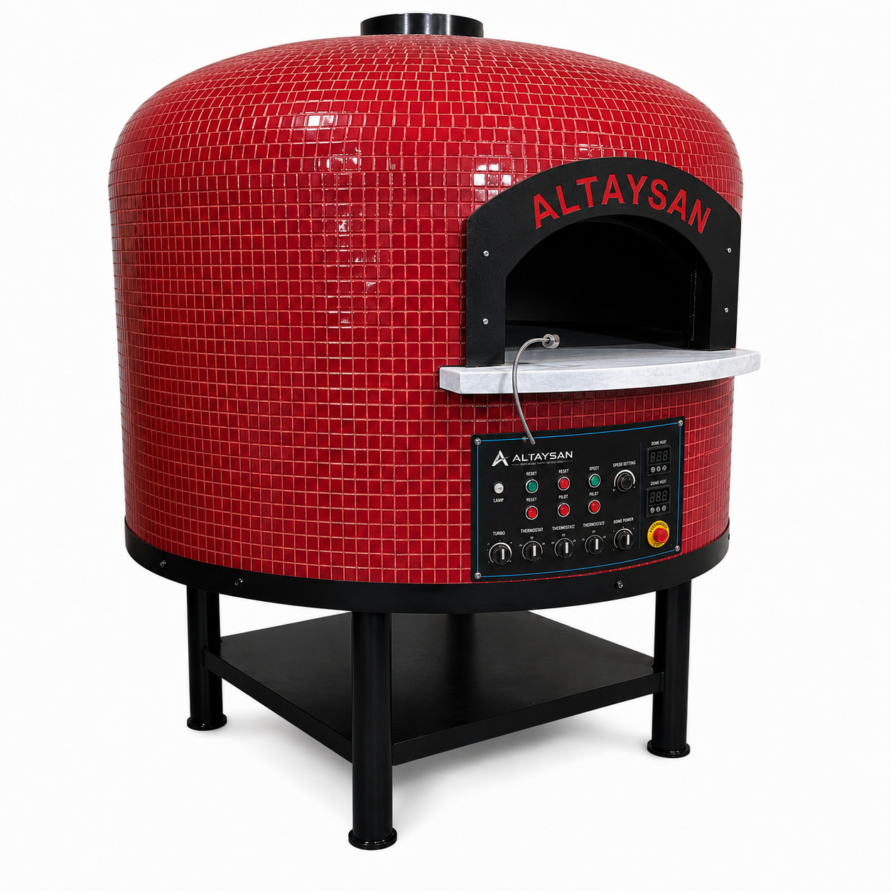 Altaysan Ø90 cm Gazlı Döner Taş Tabanlı Pizza Fırını
