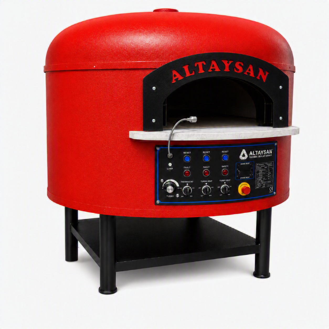 Altaysan Ø70 cm Gazlı Döner Taş Tabanlı Pizza Fırını