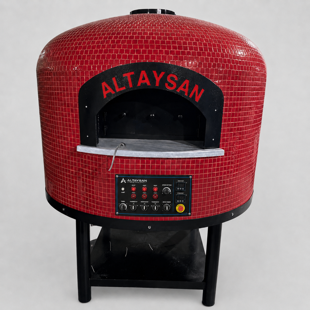 Altaysan Ø130 cm Gazlı Sabit Taş Tabanlı Pizza Fırını